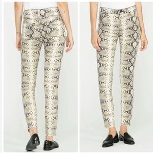 NWT Hudson Barbara Super Skinny Python Snake print Jeans Size 29 $215